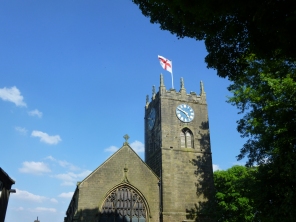 L'église d'Haworth : à l'intérieur repose toute la famille Brontë excepté Anne